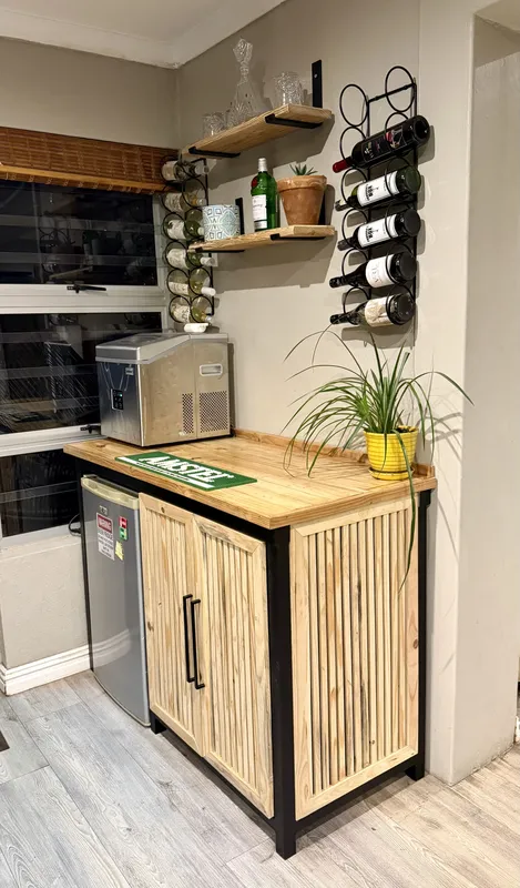 Custom Home Mini-Bar Cabinet & Wine Rack